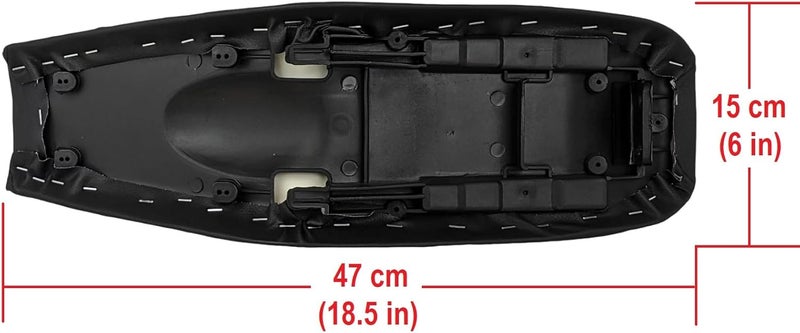 RedCap Complete Black Seat Vinyl with Gripper Cover for CRF50F CRF50 CRF 50 50F SSR 50cc 125cc Pit Dirt Bike Low (Low Seat) - Image 3